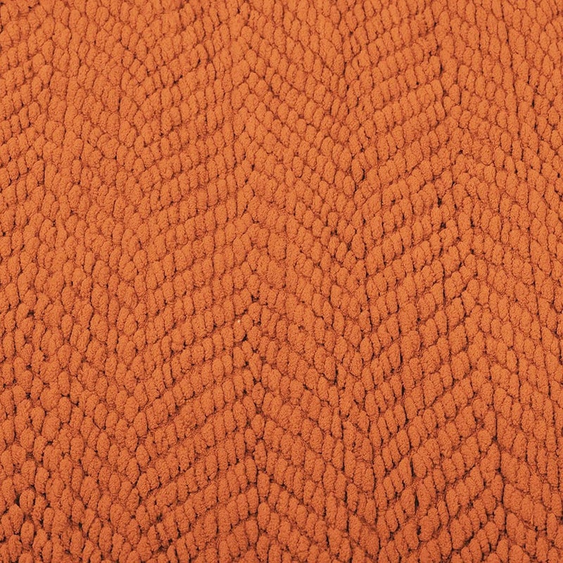 Home Soft Things Orange Throw Blanket Knitted Tweed Throw 50'' x 60'', Burnt Orange, Super Soft Cozy Warm Comfortable Breathable Throw for Living Room Chair Couch Bed Sofa Bedroom Home DÃ©cor - Image 5
